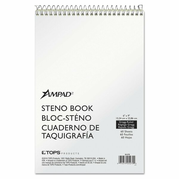 Ampad Book, Stno, Gregg, 60Sheet, Green 25-270